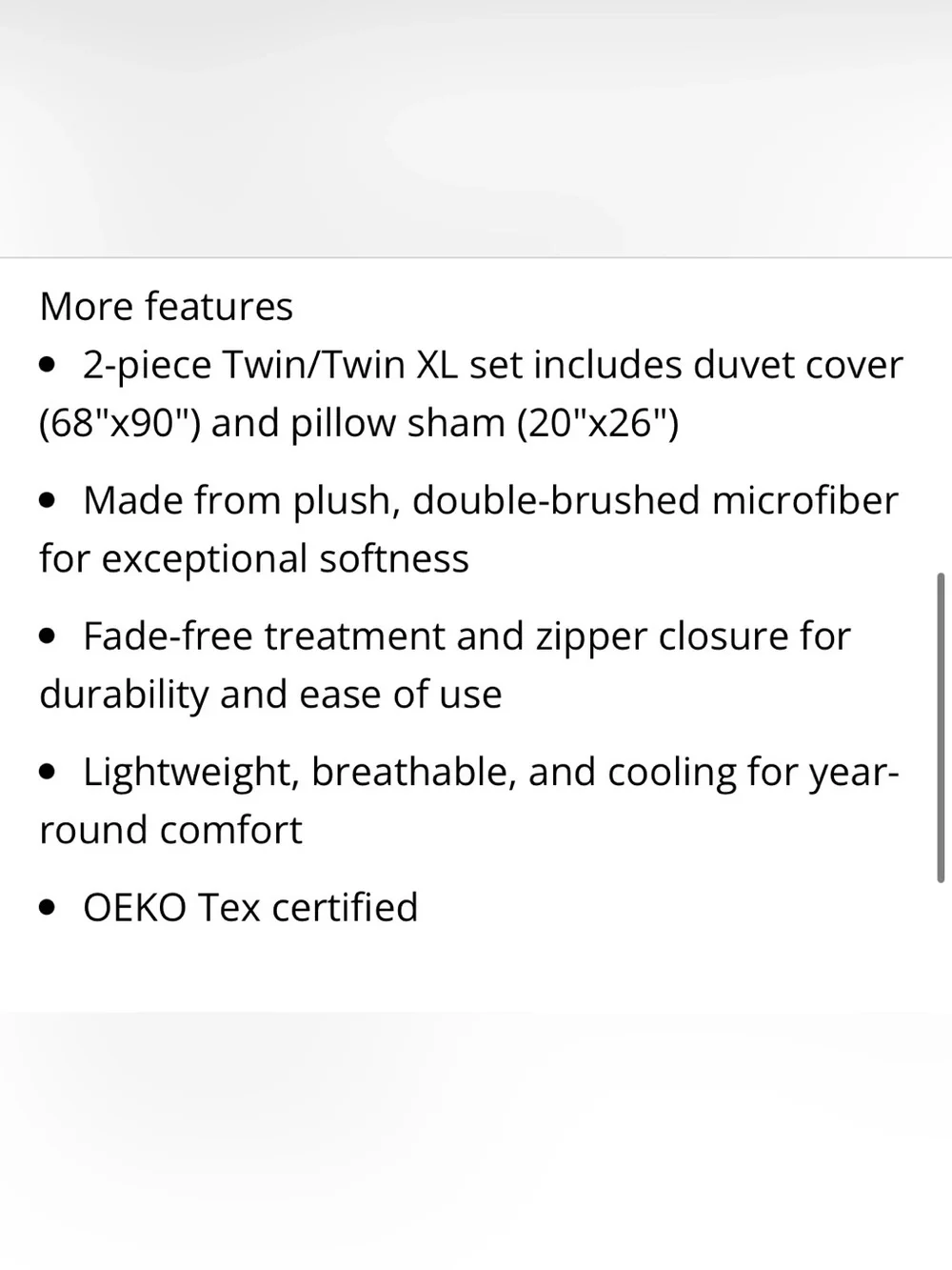 TWIN/TWIN XL Duvet Set 100% Double Brushed Microfiber - BEIGE